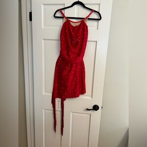 Custom Pumpers Red Latin Dance Costume